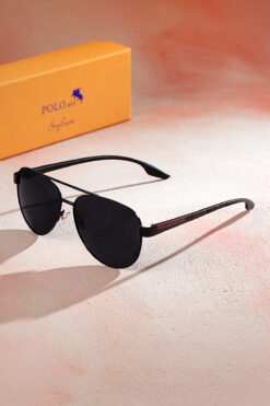 Polo Air Polarize Güneş Gözlük Damla Model Hafif Erkek Güneş Gözlüğü Plg-2060c1 Siyah Renk