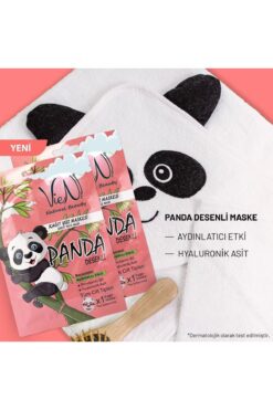 Vien Panda Desenli Kağıt Yüz Maskesi Aydınlatıcı Etkili
