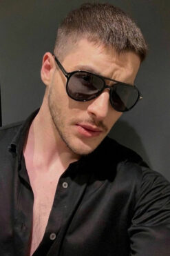 PROTCO Unisex Siyah Damla Model Güneş Gözlüğü | UV400 Koruma