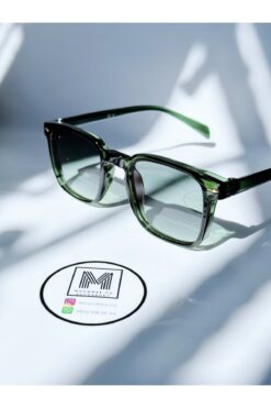 MOONMEE Moon Güneş Gözlüğü - Unisex Güneş Gözlüğü Tam Yeşil UV400 Korumalı