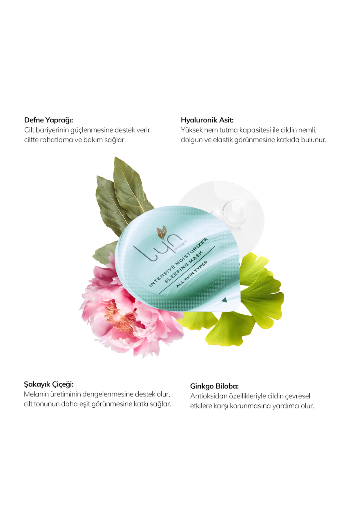 Lyn Skincare Yoğun Nemlendirici Jel Gece Maskesi - Görsel 2