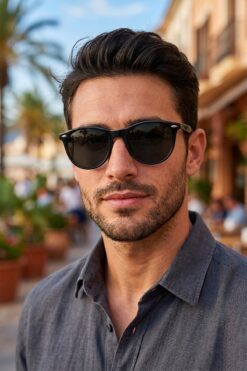 Daniel Klein Siyah Polarize Camlı Erkek Güneş Gözlüğü