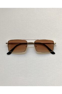 gözlüksüzgezmeyenler Kahverengi Gold Dörtgen Gözlük