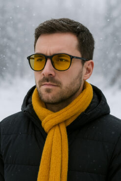 sun factory Gece sürüş anti-far ve sporcu gözlüğü 2 yıl garantili organik cam kırılmaz çerçeve