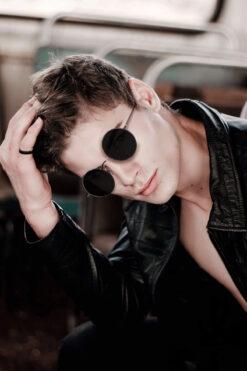 Polo55 Zeda Yuvarlak Model Metal Çerçeve Erkek Güneş Gözlüğü