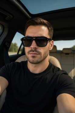 LOOKUP Güneş Gözlüğü UV400 korumalı ERKEK Unisex Kadın Ekartman Yaş Ve Üzeri İçin KILIF VE SİLME BEZİ İLE