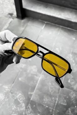 Roger Bacon Sarı Erkek Güneş Gözlüğü Uv400 Korumalı