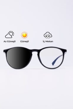 Focus On Erica Black Mavi Işık Filtreli Fotokromik Ekran Gözlüğü