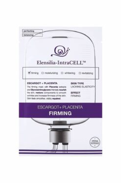ELENSILIA Escargot Plasenta Işıltılı Ve Sıkı Cilt Görünümüne Destek Yaprak Maske Intracell Placenta Mask