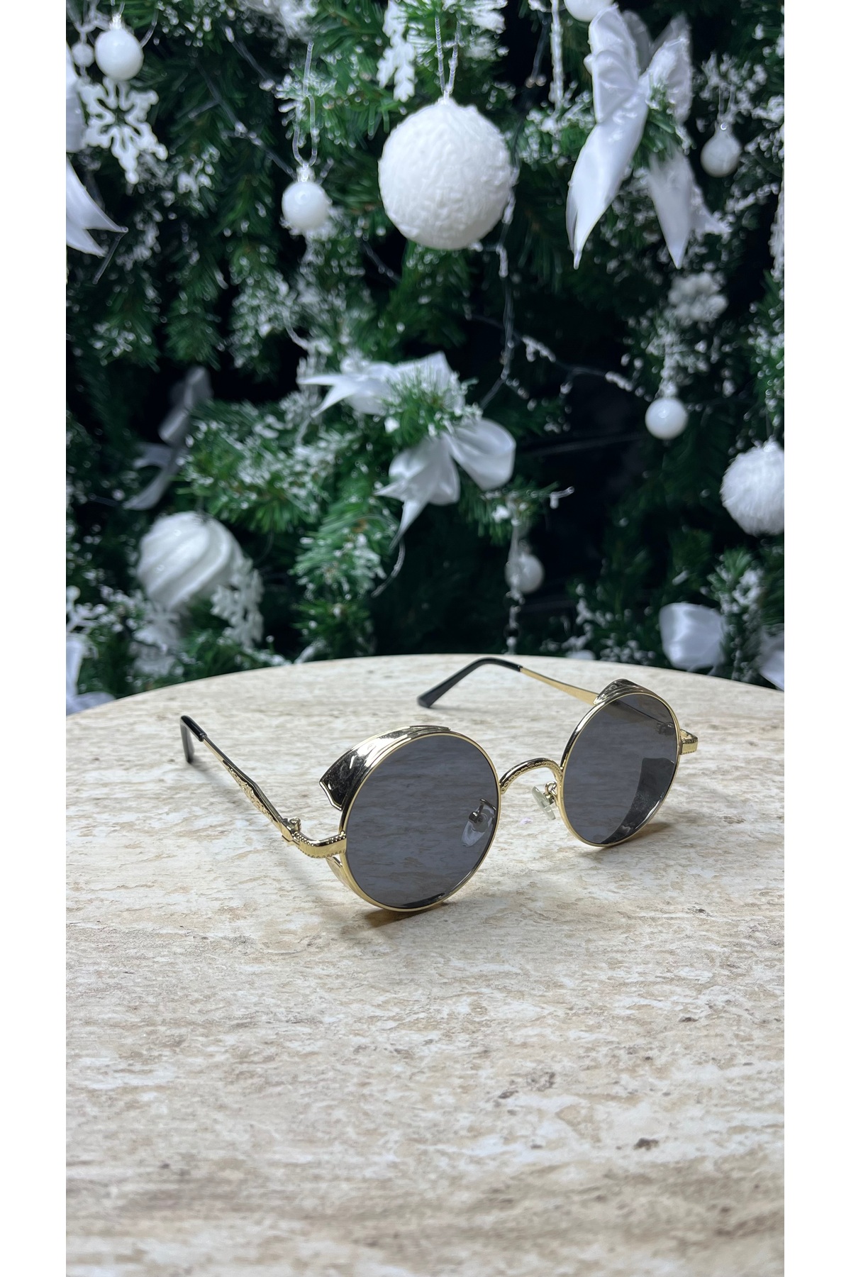 SADEN VEXA YUVARLAK GOLD GÜNEŞ GÖZLÜĞÜ - Görsel 2