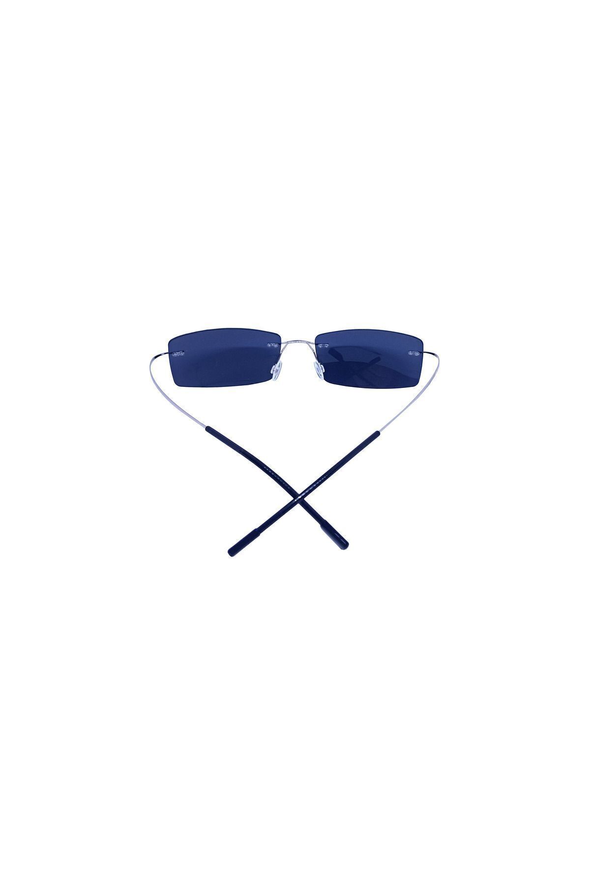 EYM Titanyum Gözlük Çerçevesi Menteşesiz Krom Güneş Gözlüğü - Görsel 3