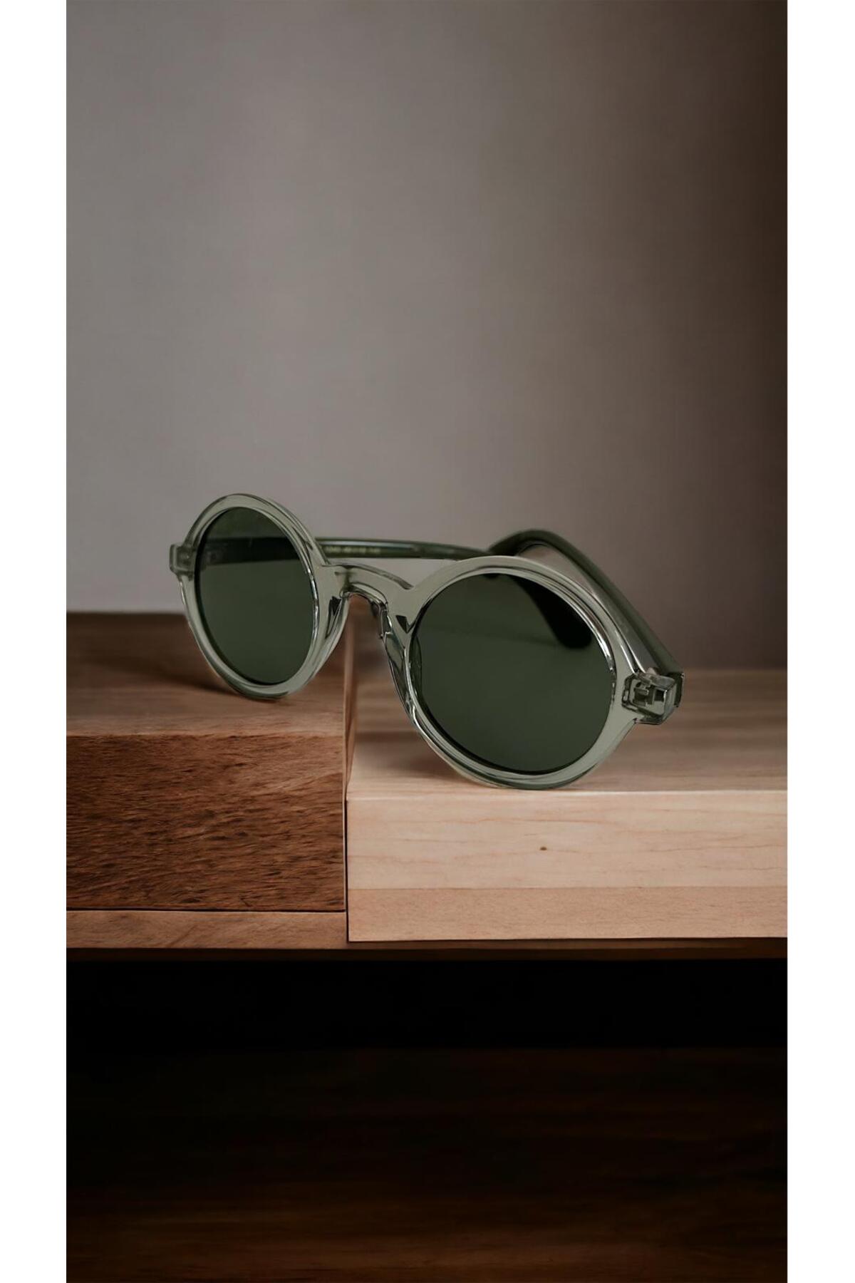 Slimfit Yuvarlak Çerçeveli Unisex Güneş Gözlüğü - Görsel 2