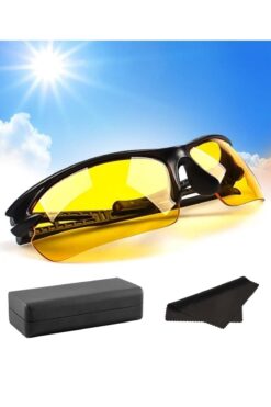 KaktüsKedi Wind Rüzgar Korumalı Gece Görüş Gözlüğü + Gözlük Kutusu