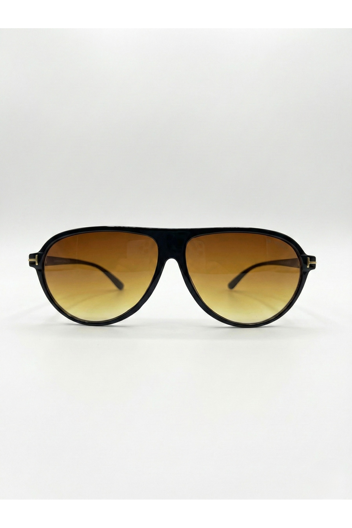 Goldmine Unisex Tina Aviator Güneş Gözlüğü UV400 Kahverengi Siyah - Görsel 3