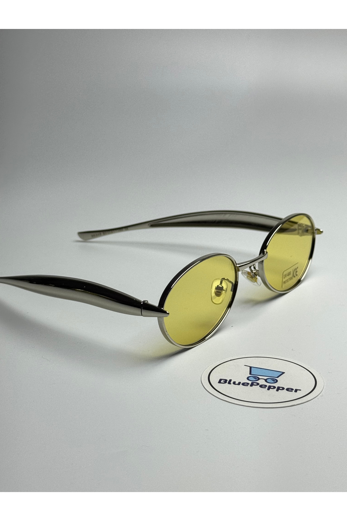 BluePepper Botela v2 | Güneş Gözlüğü Gold Çerçeve Turuncu Cam Renk 57-21-140 - Görsel 3