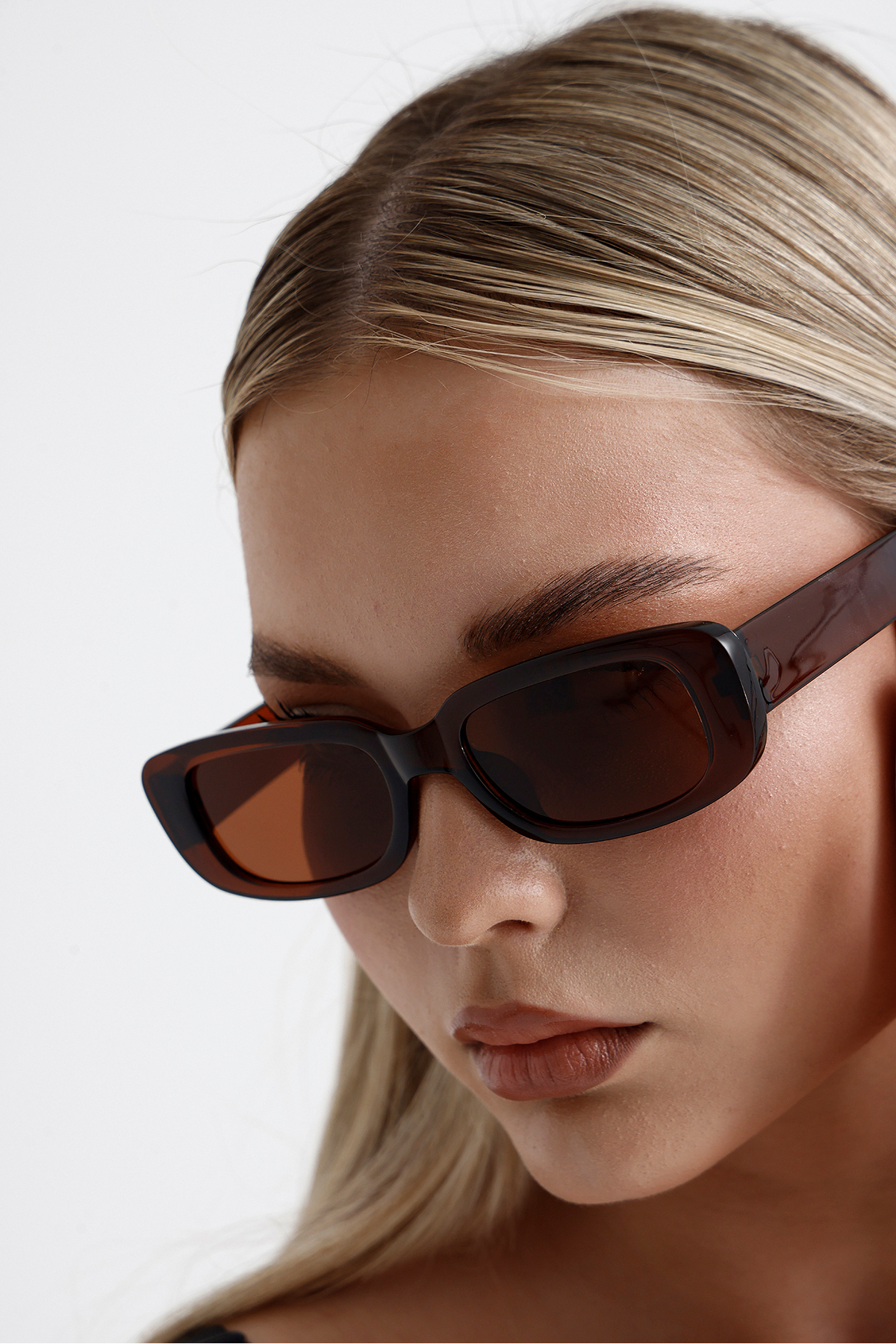 KAMPANİX Yeni Sezon Kahverengi Trend Model Unisex Güneş Gözlüğü