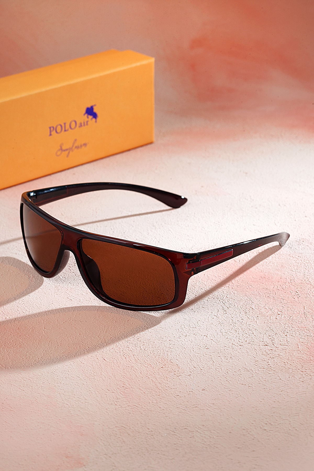 Polo Air Erkek Polarize Motorcu Güneş Gözlüğü Mat Kahverengi