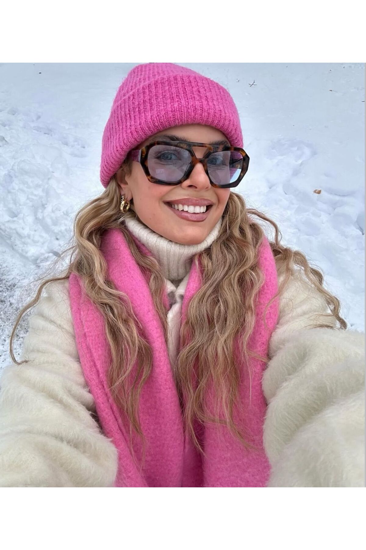 funeyes Vehla Leopar Desen Mavi Renk Trend Gözlük Güneş Gözlüğü Renkli Cam Yeni Sezon Büyük Gözlük