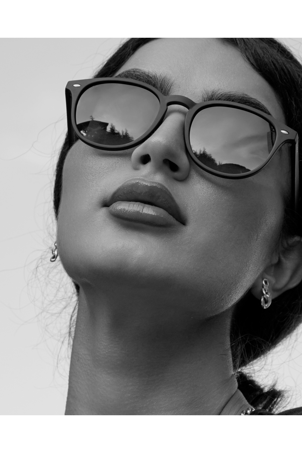 LOOKlight Langdon Matte Black Unisex Güneş Gözlüğü - Görsel 3