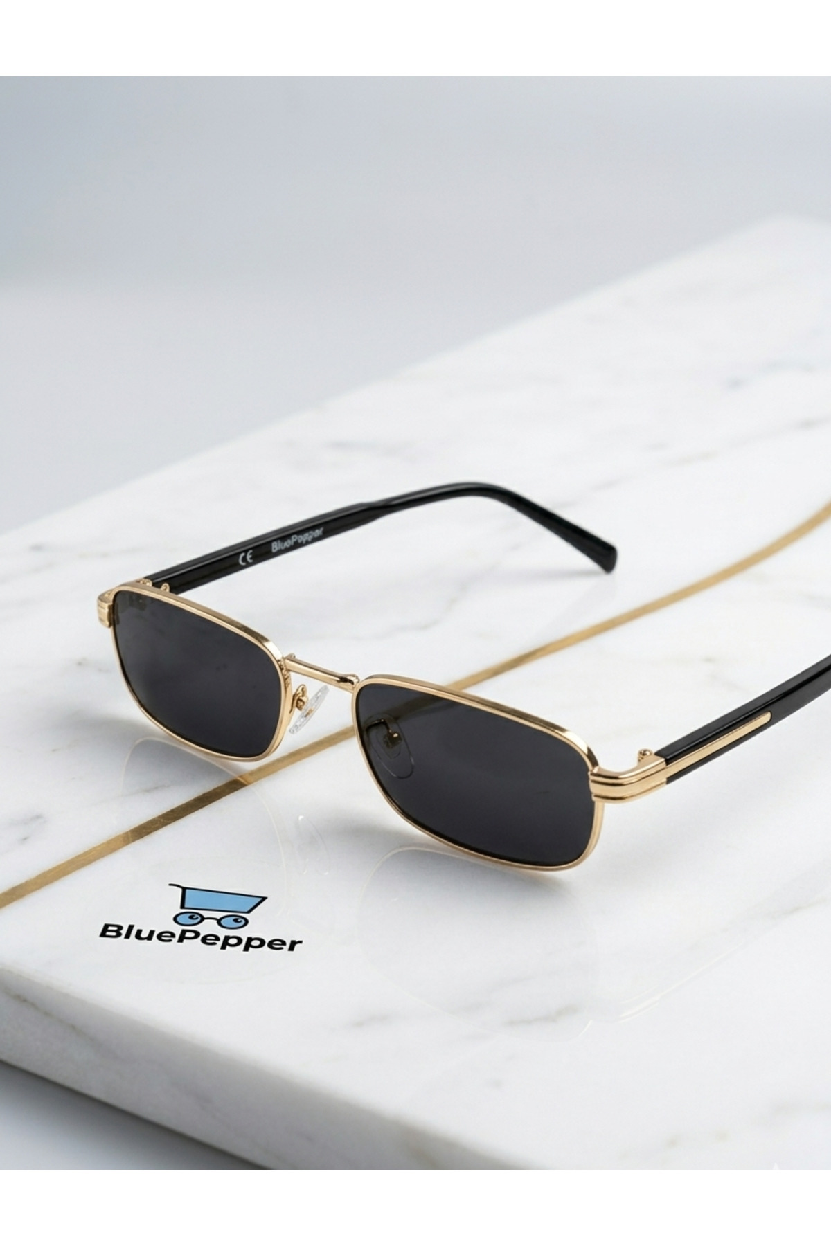 BluePepper MODERN KARE MODEL ÇERÇEVE YERALTI BOZLURT BOZO MODEL GÖZLÜK GÜNEŞ GÖZLÜĞÜ