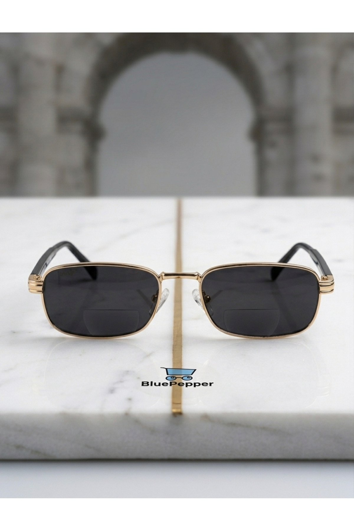 BluePepper MODERN KARE MODEL ÇERÇEVE YERALTI BOZLURT BOZO MODEL GÖZLÜK GÜNEŞ GÖZLÜĞÜ - Görsel 2