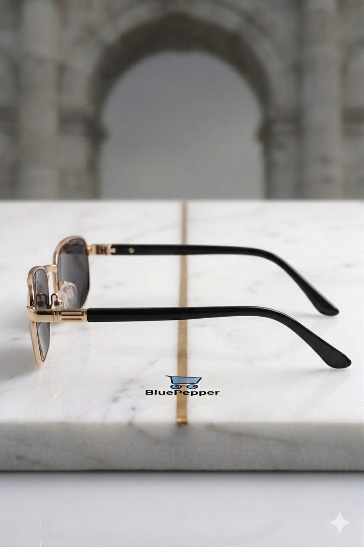 BluePepper MODERN KARE MODEL ÇERÇEVE YERALTI BOZLURT BOZO MODEL GÖZLÜK GÜNEŞ GÖZLÜĞÜ - Görsel 3