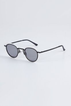 Kapin Sonic Oval Güneş Gözlüğü - Beyaz Çerçeve Füme Cam