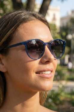 sun factory UV400 Polarize Lacivert Unisex Güneş Gözlüğü 1373 C0303 - TR90 Esnek Dayanıklı Çerçeve