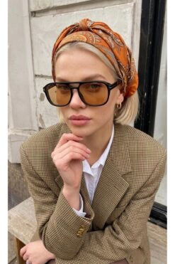 Chunky Frame Rosiqe Unisex Siyah Çerçeveli Nude Ultra Hafif Uv400 Filtreli Güneş Gözlüğü