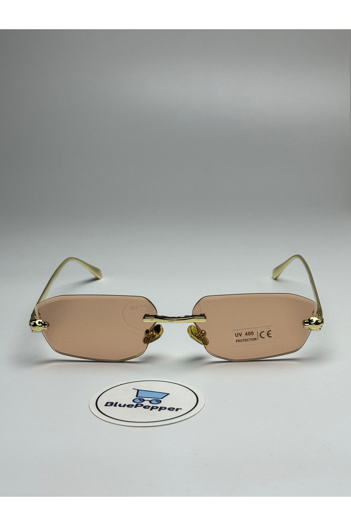 BluePepper Cartyy v11 Reynmen Model | Güneş Gözlüğü Popüler Moda Pembe Renk 55 Ekartman - Görsel 2