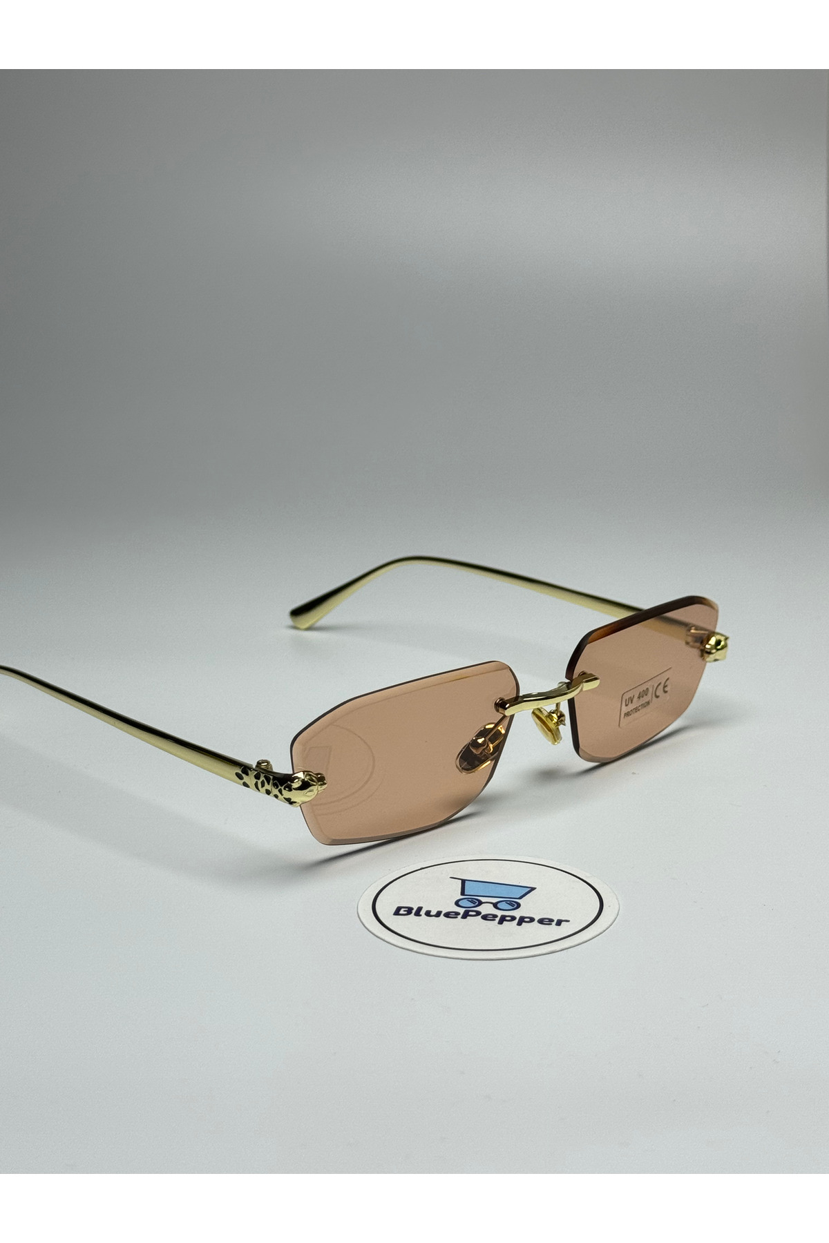 BluePepper Cartyy v11 Reynmen Model | Güneş Gözlüğü Popüler Moda Pembe Renk 55 Ekartman - Görsel 3