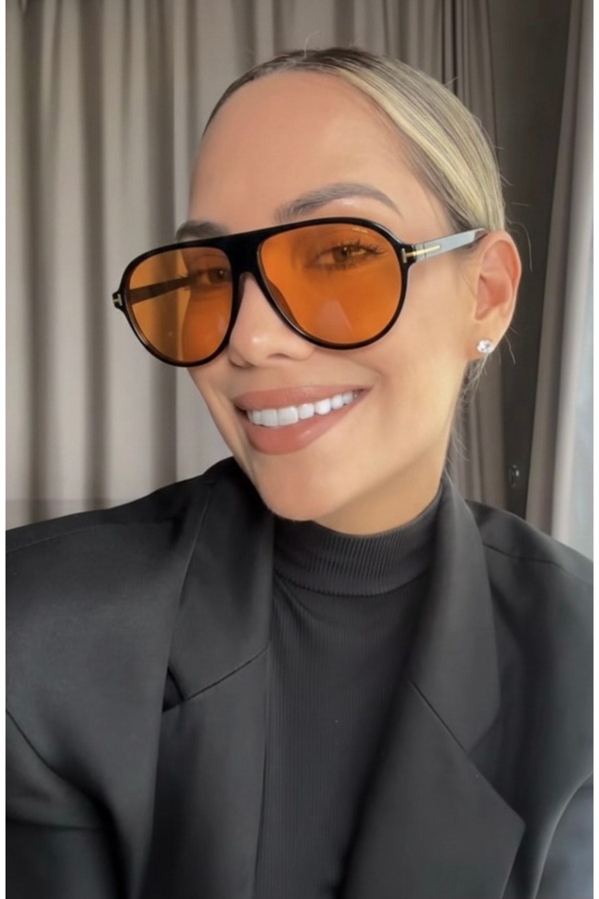 SİSİ GÜNEŞ GÖZLÜĞÜ VİNTAGE RETRO KILIF VE SİLME BEZİ HEDİYELİ DLP6704112 - Görsel 2