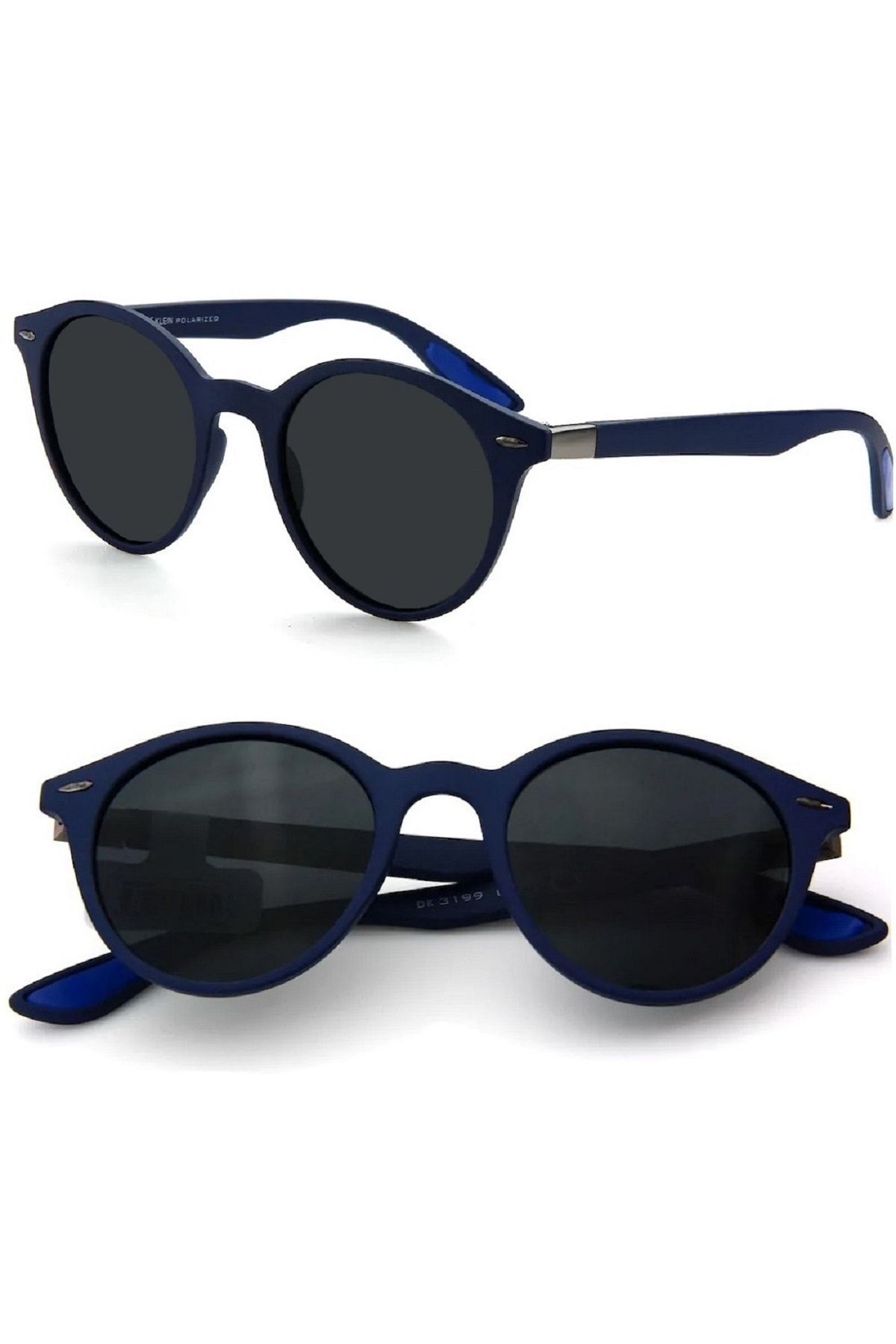 Daniel Klein Yuvarlak Oval Polarize Camlı Unisex Güneş Gözlüğü - Görsel 3