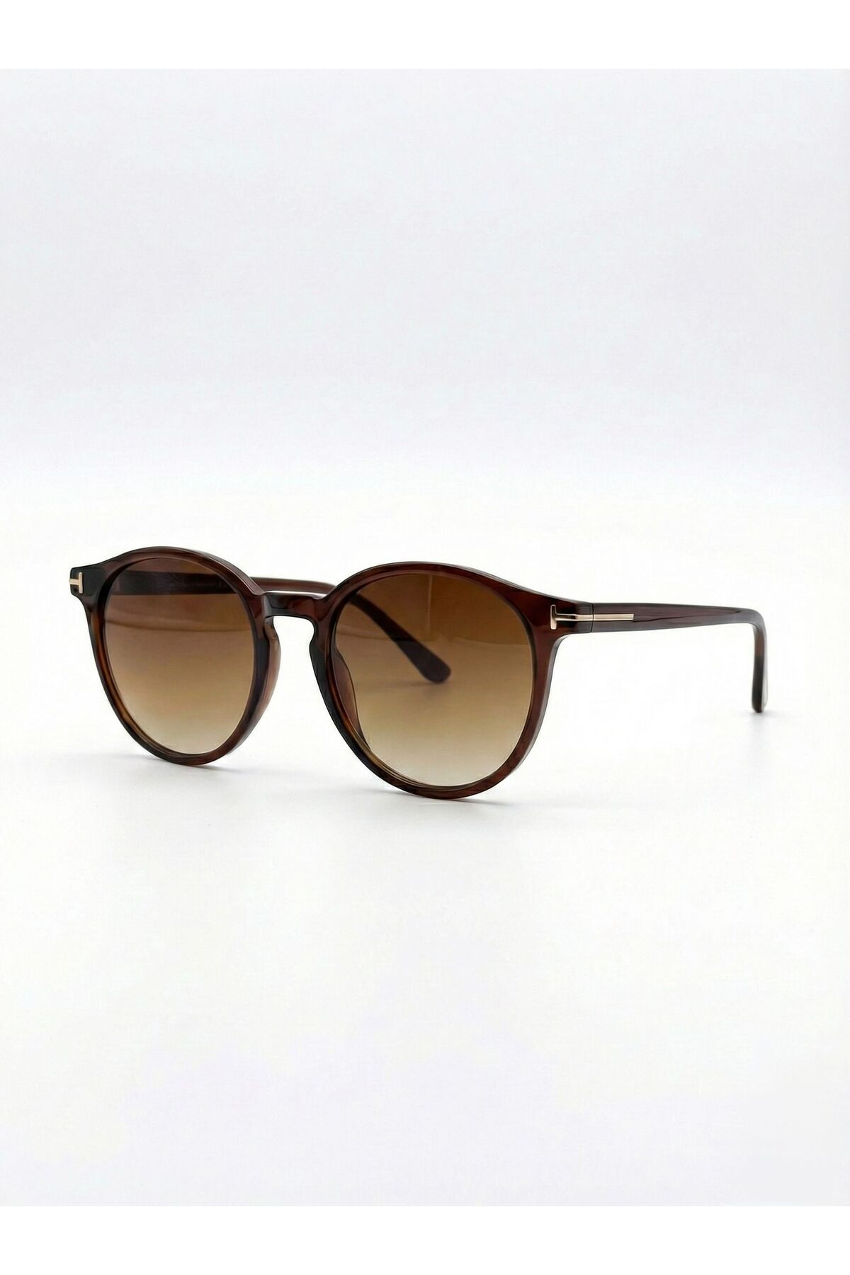 Goldmine Erkek Retro Bianca Güneş Gözlüğü UV400 Kahverengi - Görsel 3