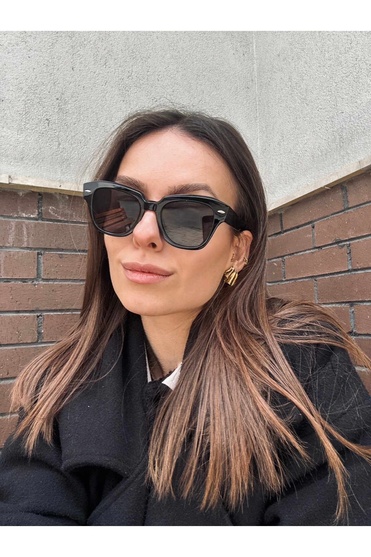 Goldmine Unisex Road Siyah UV400 Güneş Gözlüğü