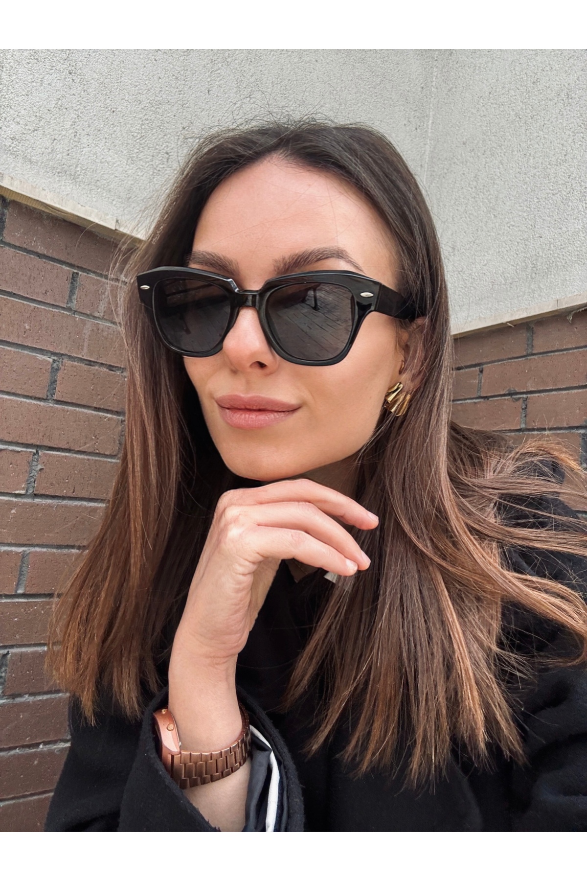 Goldmine Unisex Road Siyah UV400 Güneş Gözlüğü - Görsel 2