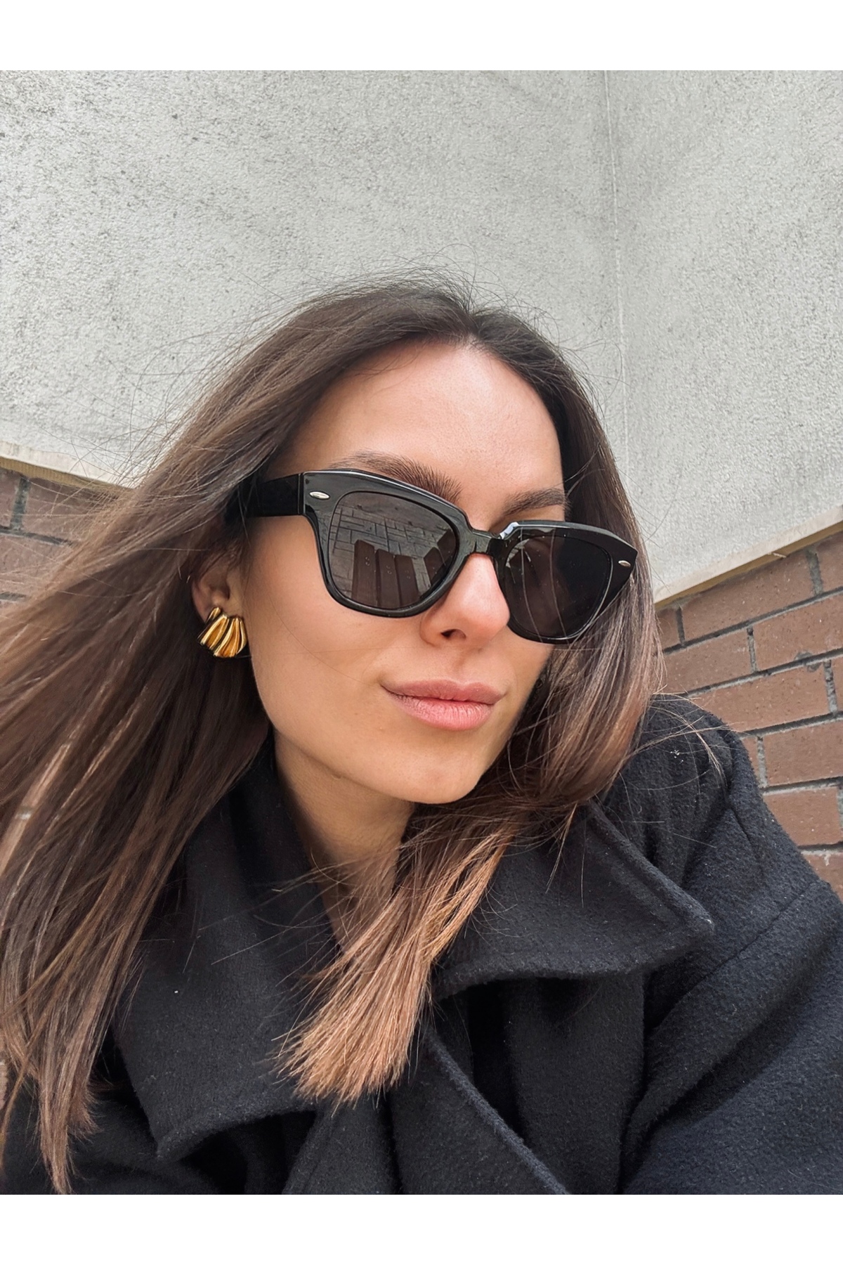 Goldmine Unisex Road Siyah UV400 Güneş Gözlüğü - Görsel 3