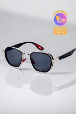 REN EYEWEAR FERRA SİYAH KADIN ERKEK GÜNEŞ GÖZLÜĞÜ KLASİK METAL /REN EYEWEAR