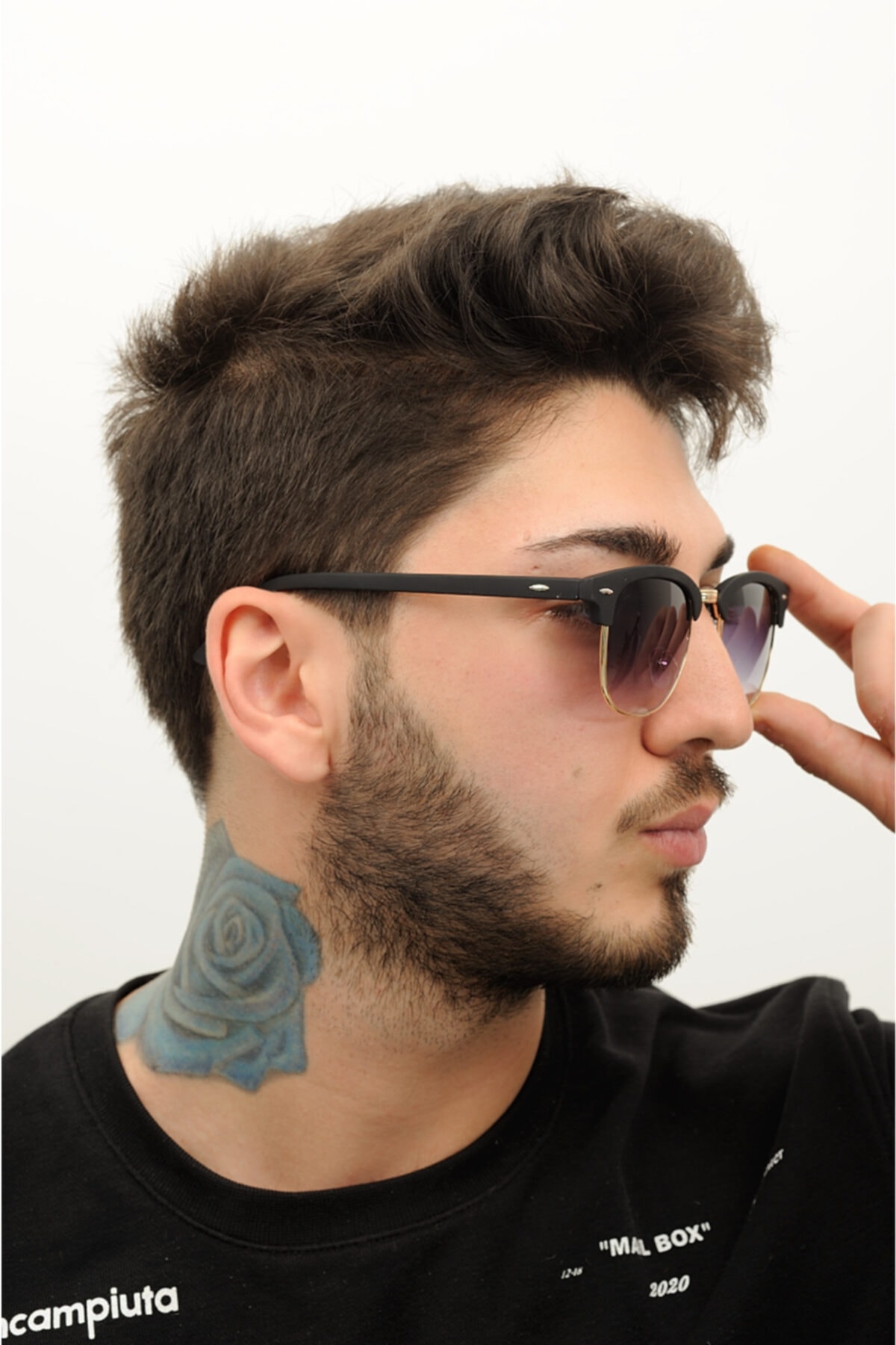 gulflower nude Erkek Lacivert Güneş Gözlüğü - Görsel 2