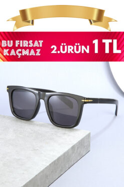Zzla 2.Ürün 1 Tl Uv400 Korumalı Siyah Unisex Güneş Gözlüğü