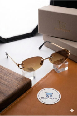 BluePepper CARTEL V2 | Premium Kalite Güneş Gözlüğü Metal Saplı Çerçevesiz Modern Lüks Gözlük