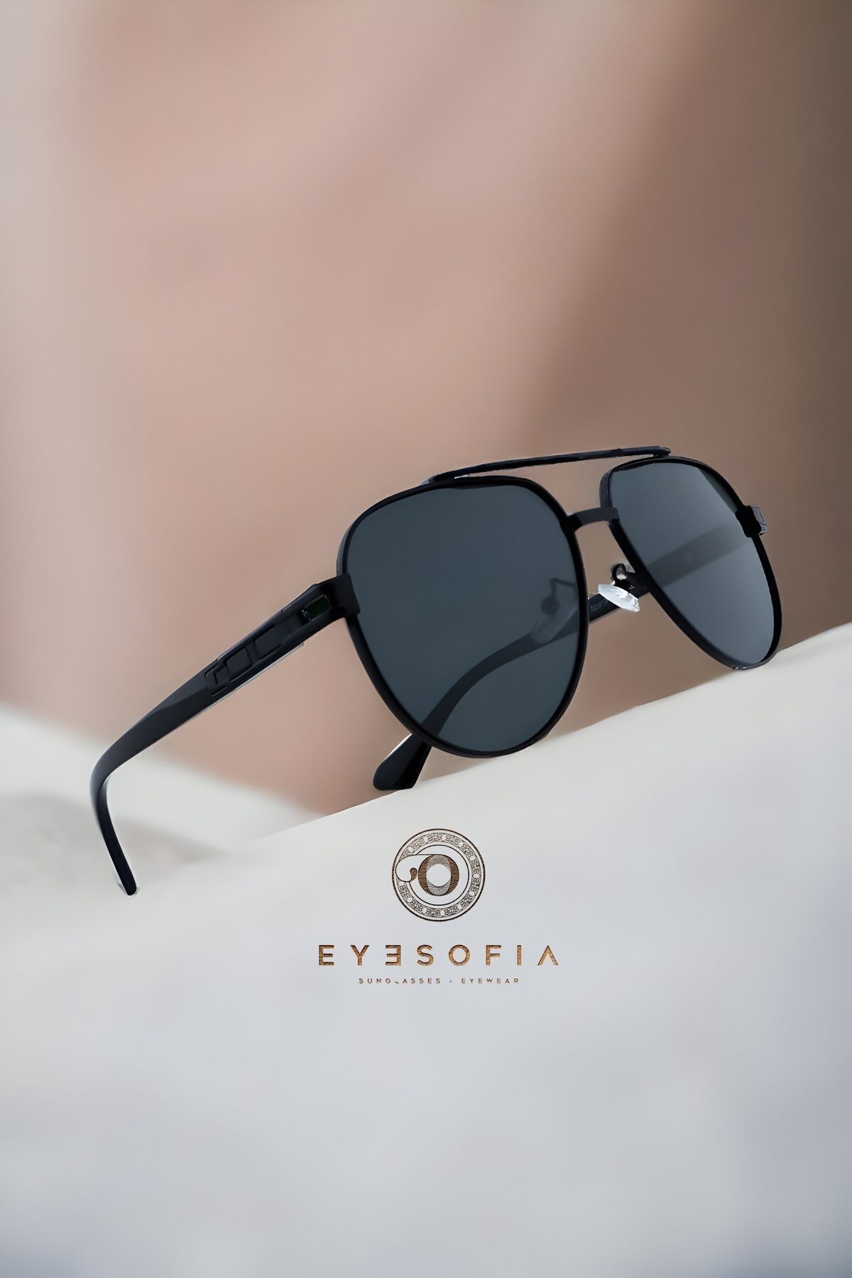 Eyesofia Toronto Polarize Yüksek Kalite Titanyum Siyah Unisex Güneş Gözlüğü