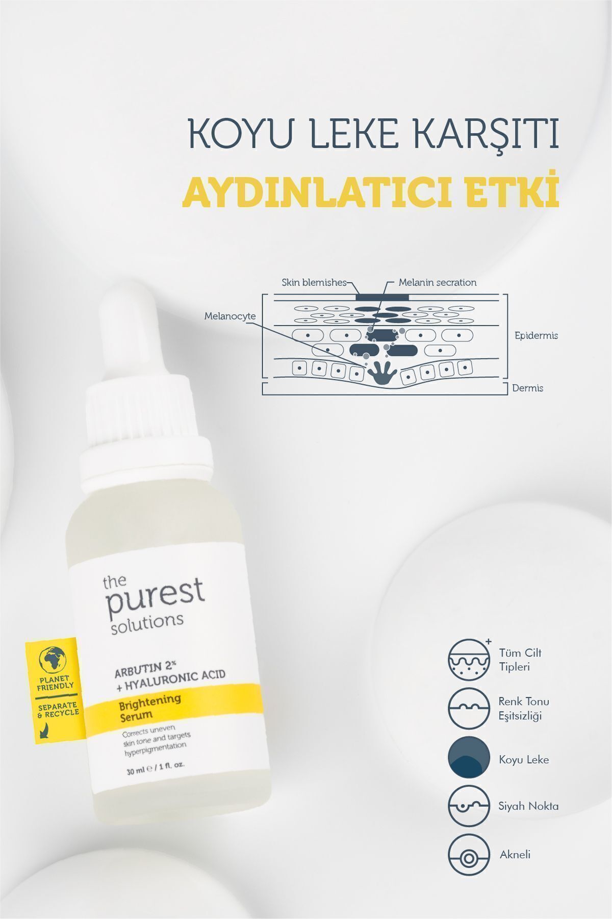 The Purest Solutions Aha Bha Ve Arbutinli Içerikli Aydınlanmaya Yardımcı Cilt Bakım Seti - Görsel 3