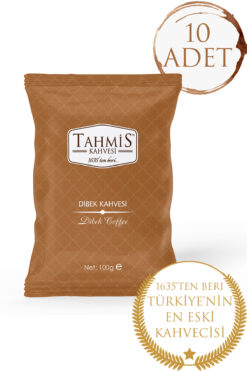 Tahmis 10'lu Sade Dibek Türk Kahvesi 100 gr 10'lu Paket Seti