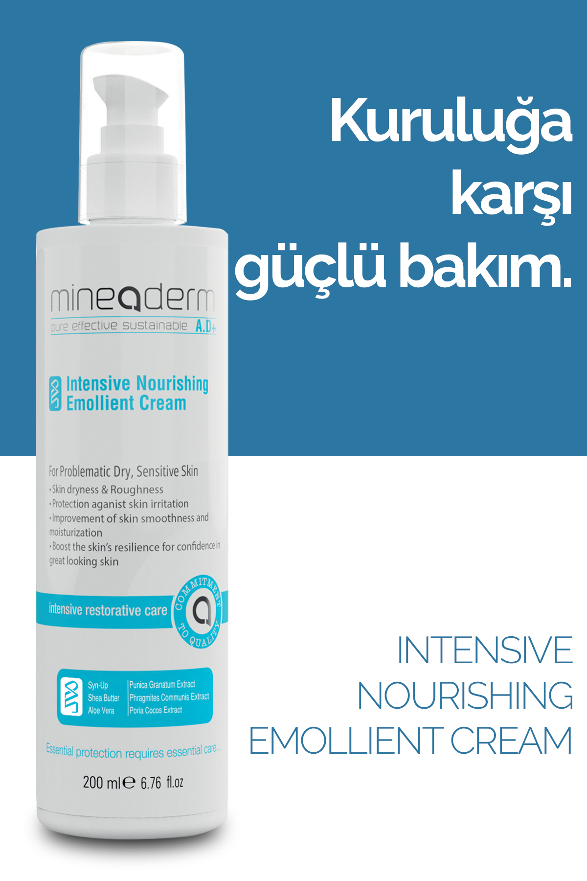 mineaderm Kuru veya Çok Kuru Ciltler İçin Yoğun Nemlendirici Krem - Görsel 3