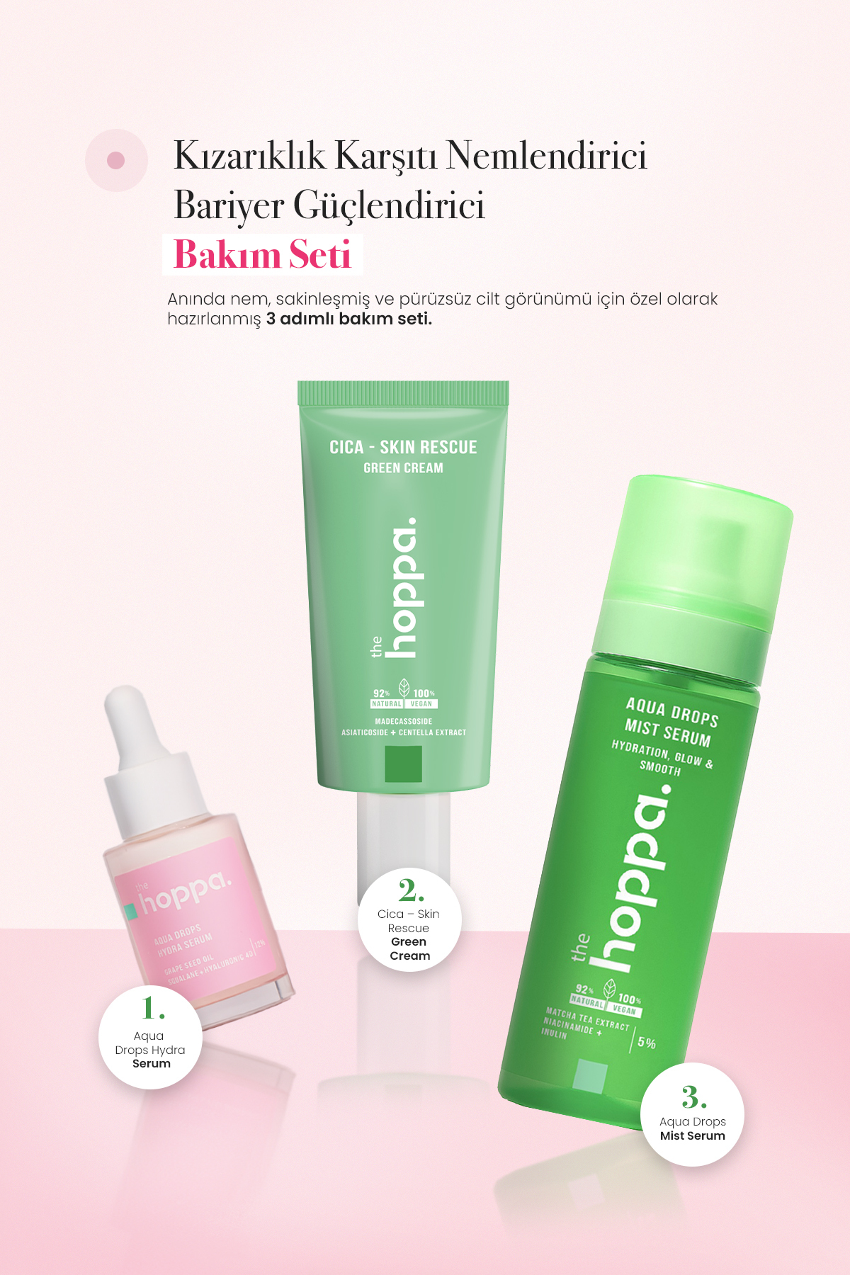 the hoppa. Hoppa Kızarıklık Karşıtı Nemlendirici Bakım Seti