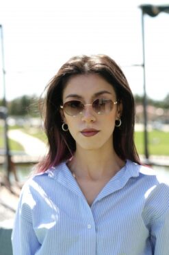 ESRADA DINA BROWN-BLUE UNISEX GÜNEŞ GÖZLÜĞÜ53-19-145