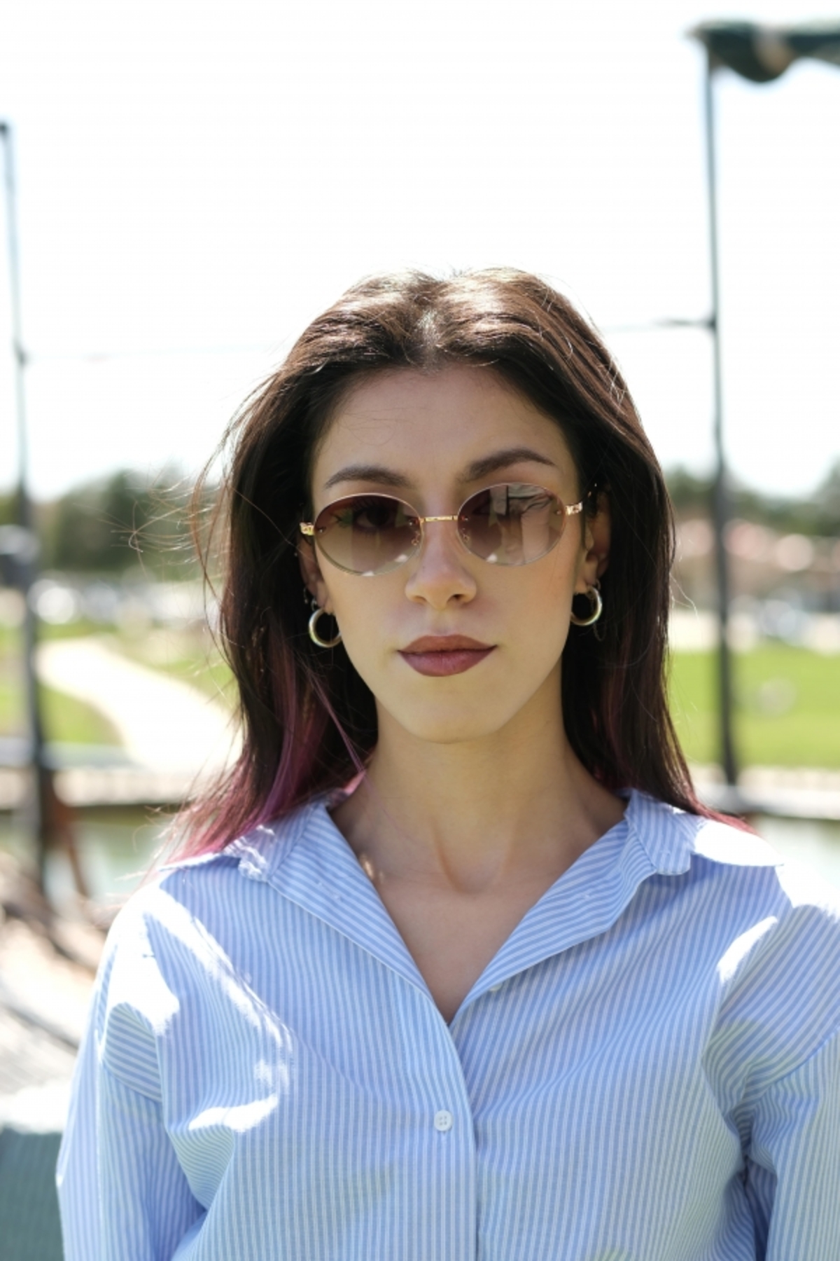 ESRADA DINA BROWN-BLUE UNISEX GÜNEŞ GÖZLÜĞÜ53-19-145