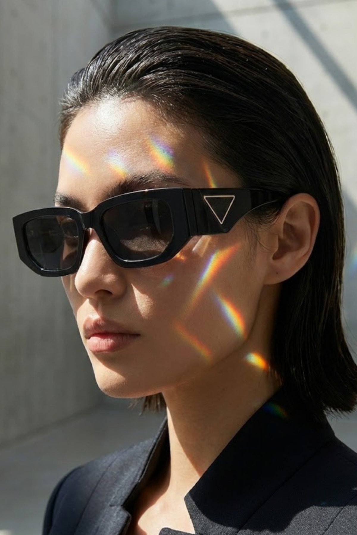 Kinary Uv400 Koruyucu Unisex Güneş Gözlüğü Siyah Parlak 1077