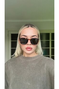 Angel Eyes Yeşil Camlı Leopar Desenli Çerçeveli Unisex Güneş Gözlüğü Ae981c3